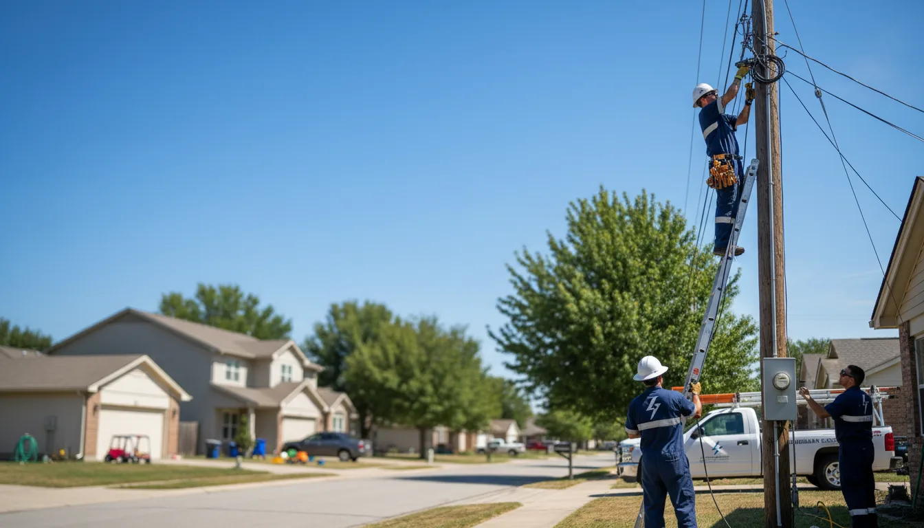 Residential electrician providing installation services in Plevna, MT